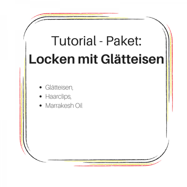 Locken mit Glätteisen Produkte Tutorial