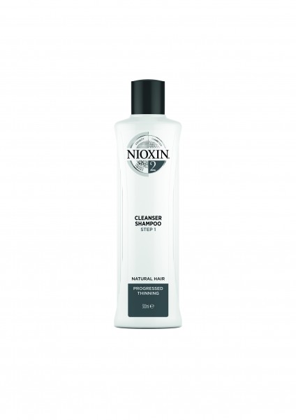 NIOXIN System 2 Cleanser Shampoo für naturbelassenes Haar - sichtbar dünner werdendes Haar 300ml