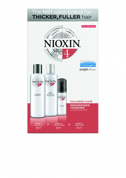 NIOXIN 3-Stufen-System Starter-Set 4 für coloriertes Haar - sichtbar dünner werdendes Haar