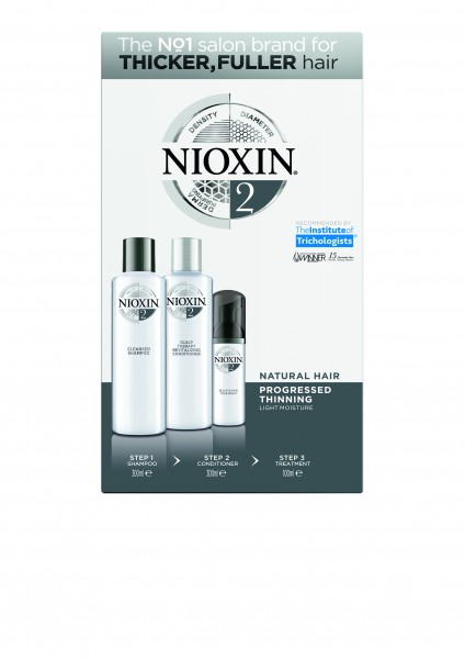 NIOXIN 3-Stufen-System Starter-Set 2 für naturbelassenes Haar - sichtbar dünner werdendes Haar