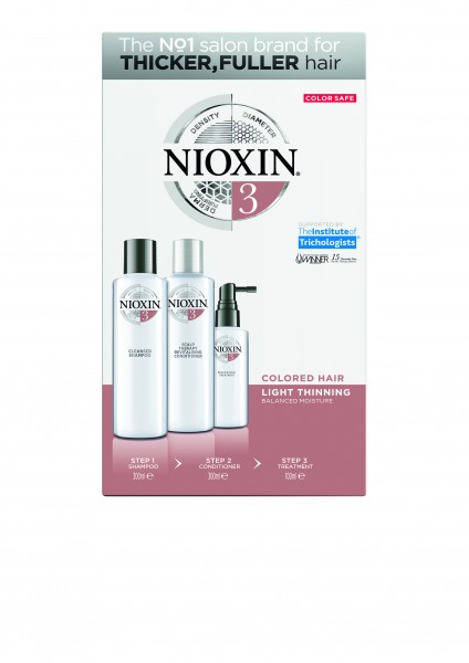 NIOXIN 3-Stufen-System Starter-Set 3 für coloriertes Haar - dezent dünner werdendes Haar