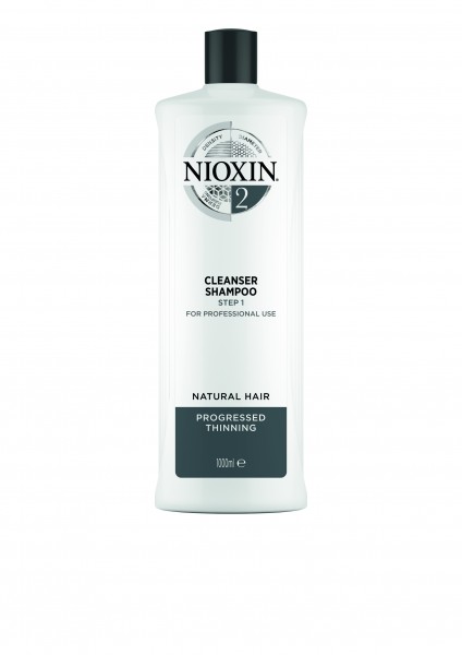 NIOXIN System 2 Cleanser Shampoo für naturbelassenes Haar - sichtbar dünner werdendes Haar 1000ml